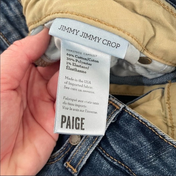 Paige Cropped Jeans Size 28 6 - Picture 4 of 6